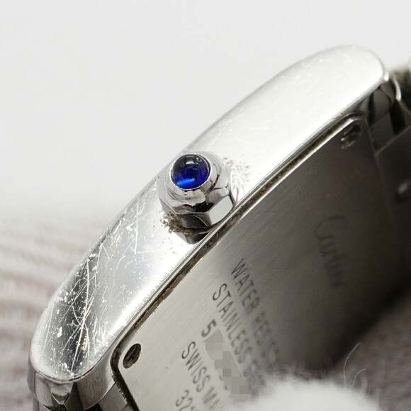 Cartier Tank Française SM W4TA0008 Ivory Dial Women's Watch - Picture 9 of 10